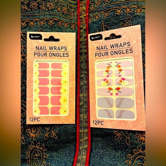 4 Sets of Trimmable to Customize Nail Decals, 4 Different Patterns - Picture 4 of 9